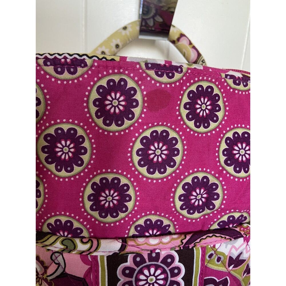 Vera Bradley Very Berry Paisley Small Backpack Bag Plum & Pink Retired 12" X 9" - Picture 4 of 9